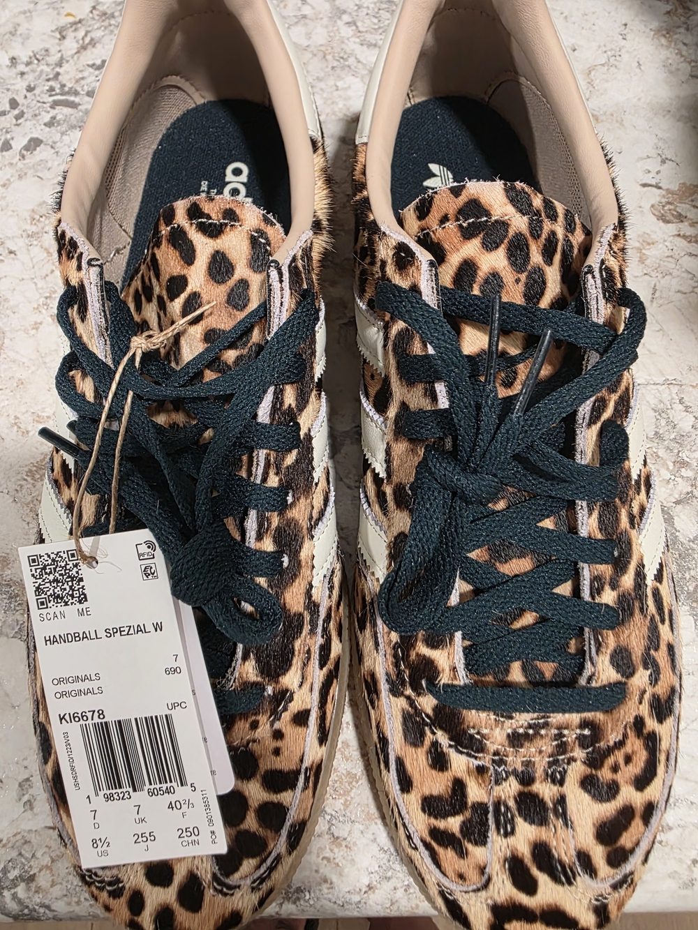 adidas Leopard Print Handball Spezial W Sneakers with Black Laces